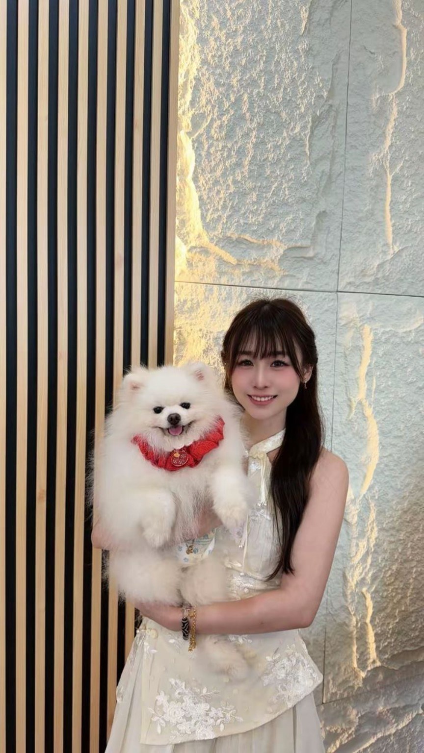 Michelle with Snowy